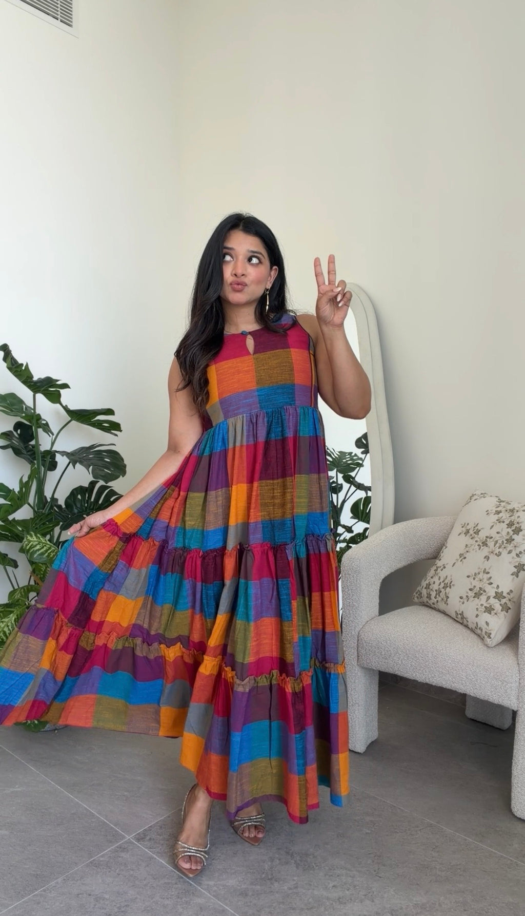 Madras Checks dress