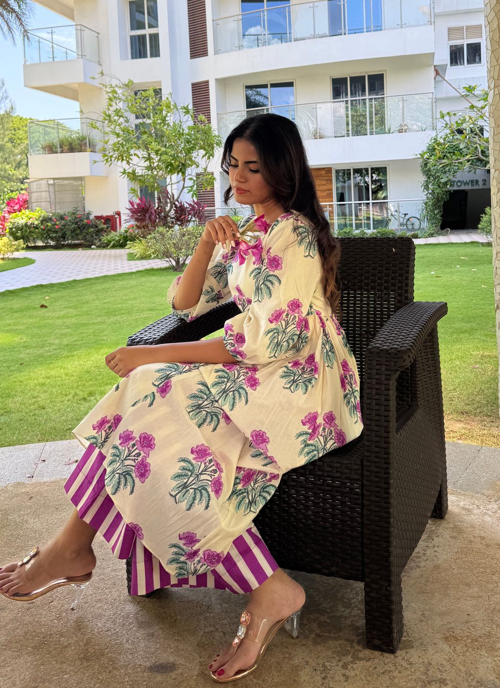 Violet Bloom 2 pc Set