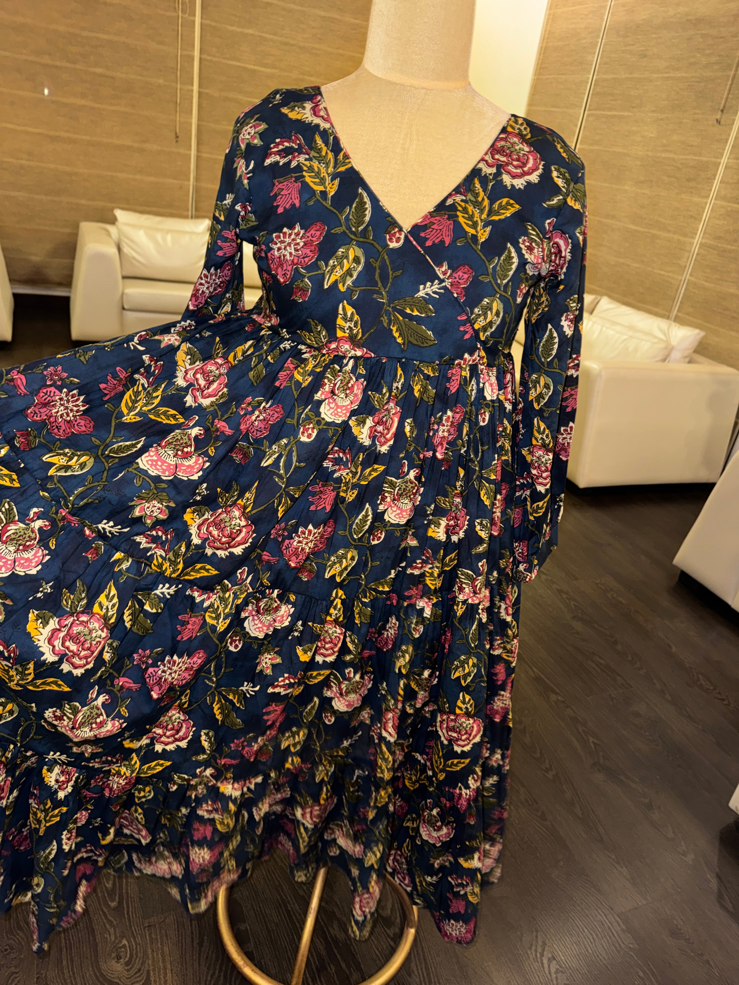 Midnight Bloom Maxi dress