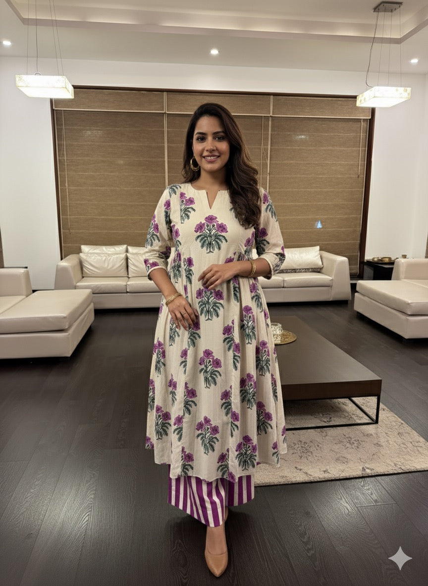 Violet Bloom 2 pc Set