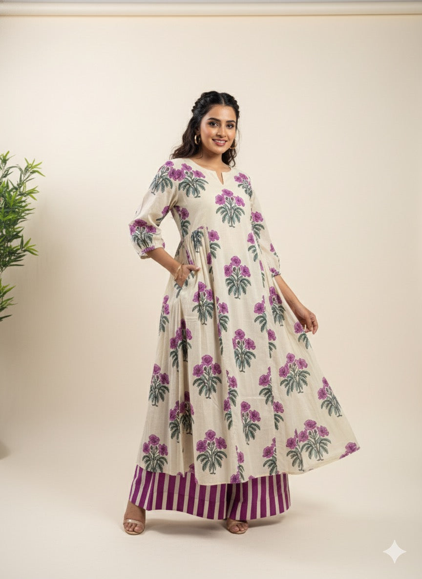 Violet Bloom 2 pc Set