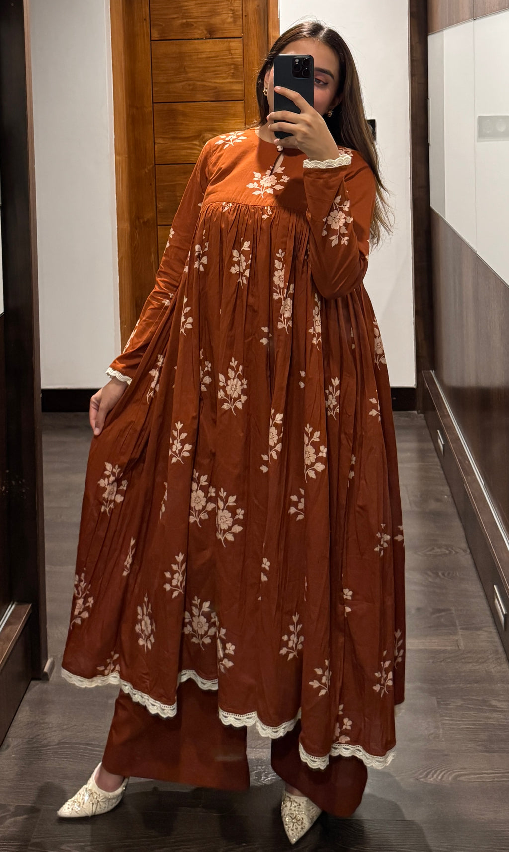 Nia Rust Orange Set