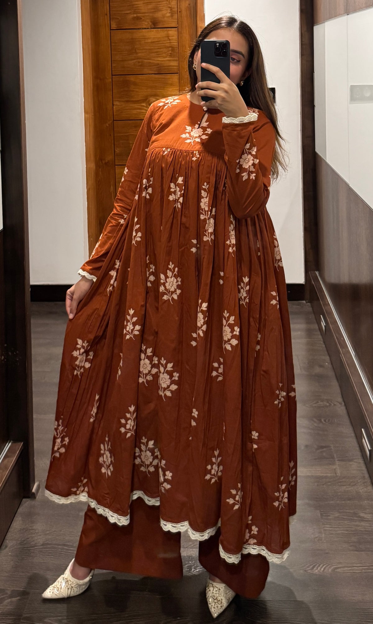 Nia Rust Orange Set