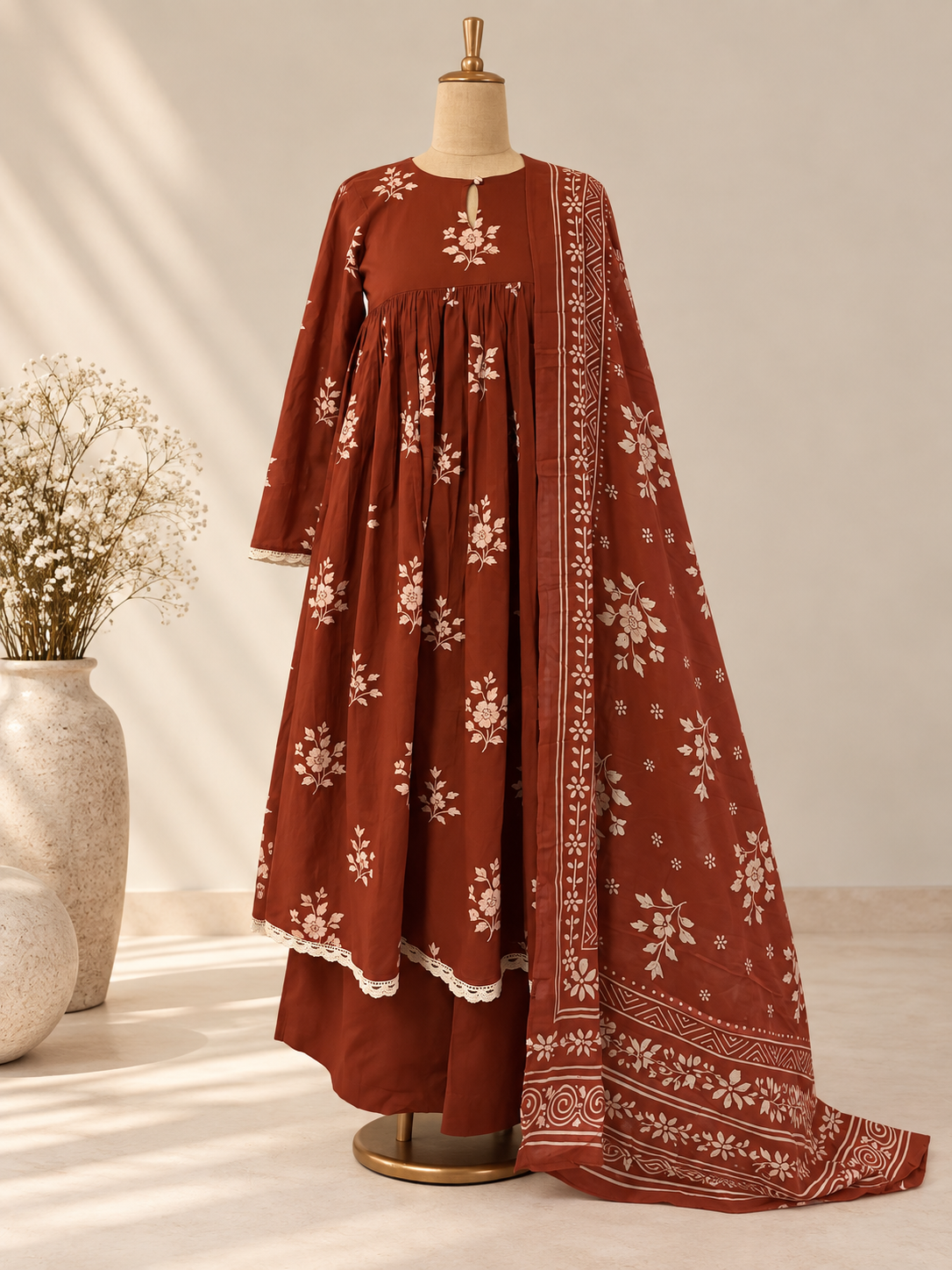 Nia Rust Orange Set